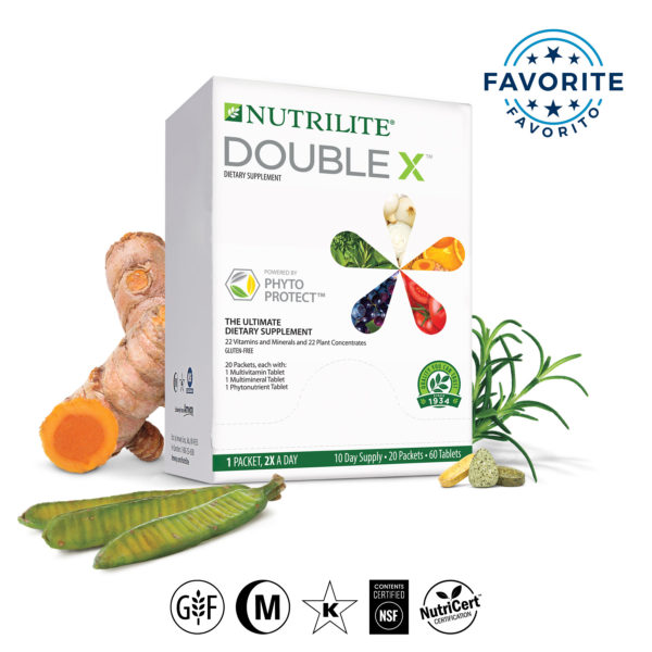 Nutrilite Double X Vitamin / Mineral / Phytonutrient Supplement, 10-Day Supply