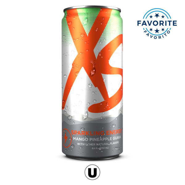 XS™ Sparkling Juiced Energy Mango Pineapple Guava